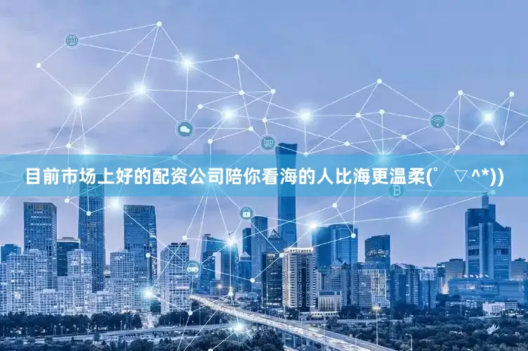 目前市场上好的配资公司陪你看海的人比海更温柔(゜▽^*))